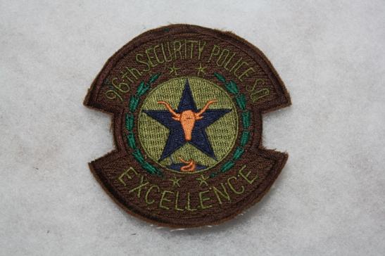 96th Security Police Squadron Patch