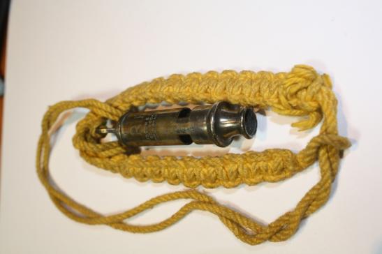 Civil Defence Whistle and Lanyard