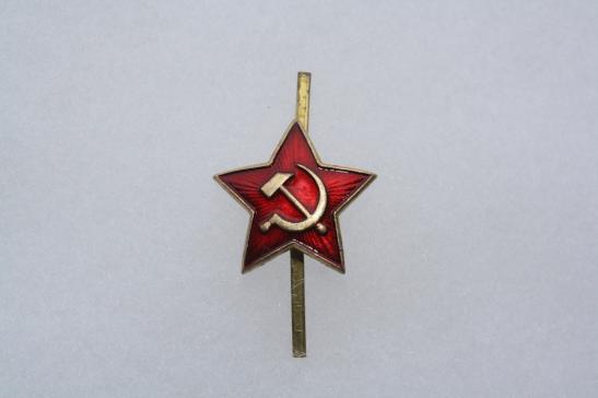 Russian Red Star Cap Badges 