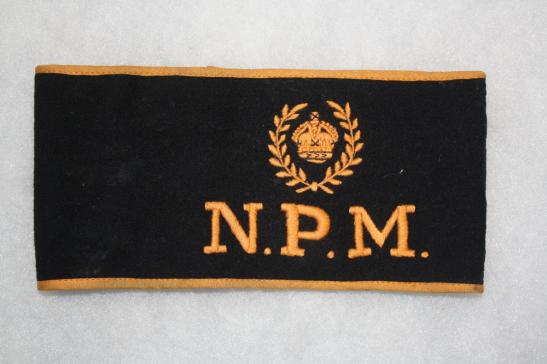 British Royal Navy Naval Provost Marshall WW2 Armband