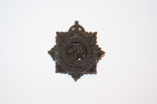 Royal Army Service  Corp WW2 Economy Plastic Cap Badge