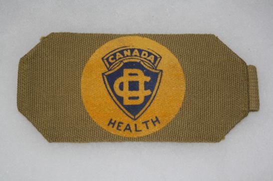 Canadiai Civil Defence Armband/Brassard Health