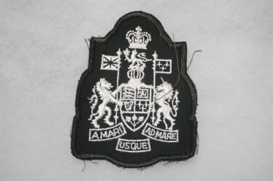 Canadian Cheif Warrant Officer QC Large White on DK Green