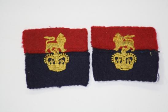 War Office Controlled Units Formation Sign Matched Pair Used