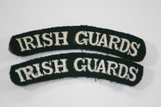 Irish Guards Shoulder Titles WW2 Pair