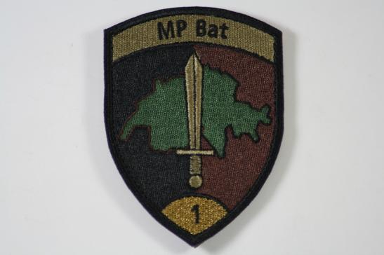 Switzerland MP Bat 1 Gold quadrant Subdued Patch 