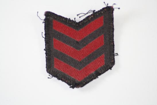 WW2 Home Front Service Chevron 3 Stripes Printed