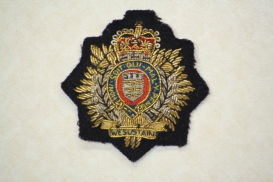 Royal Army Logistical Corps Officers Bullion Cap Badge
