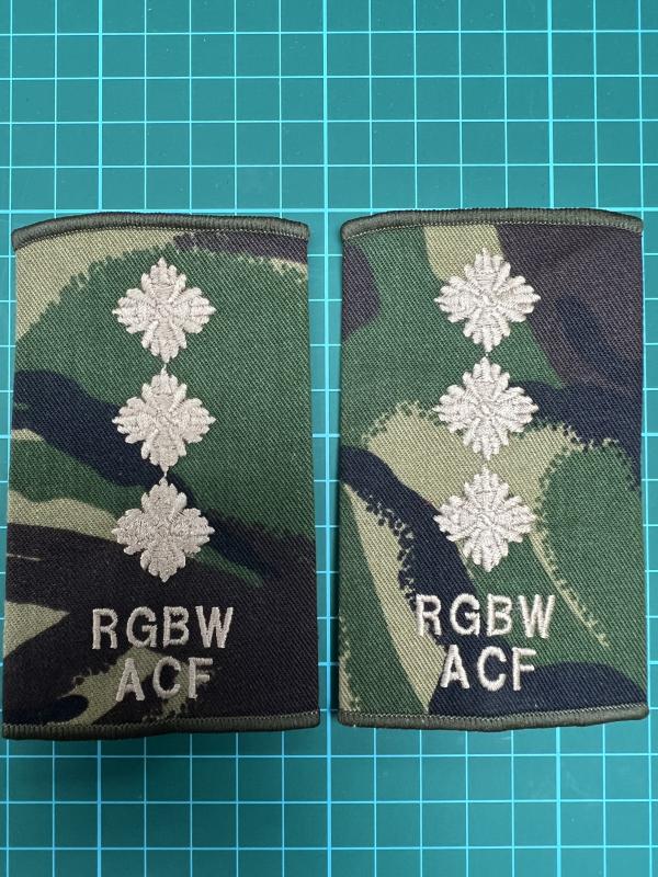 Royal Gloucester Berkshire Wiltshire Regiment ACF Captain Rank Slides