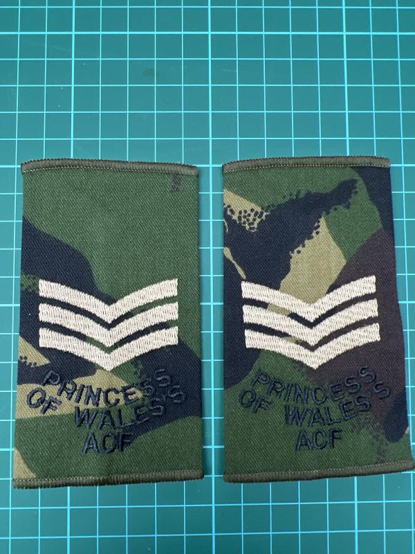 Princess OF Wales’s Sergeants ACF Rank Slides