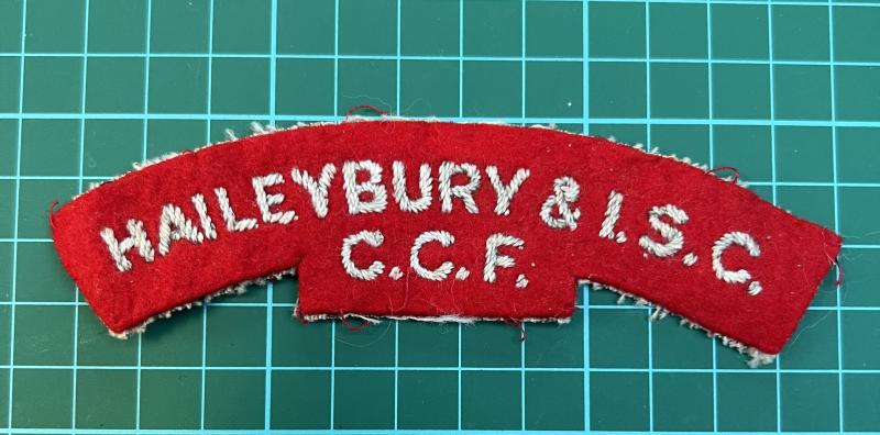 Haileybury & I.S.C. C.C.F Shoulder Title