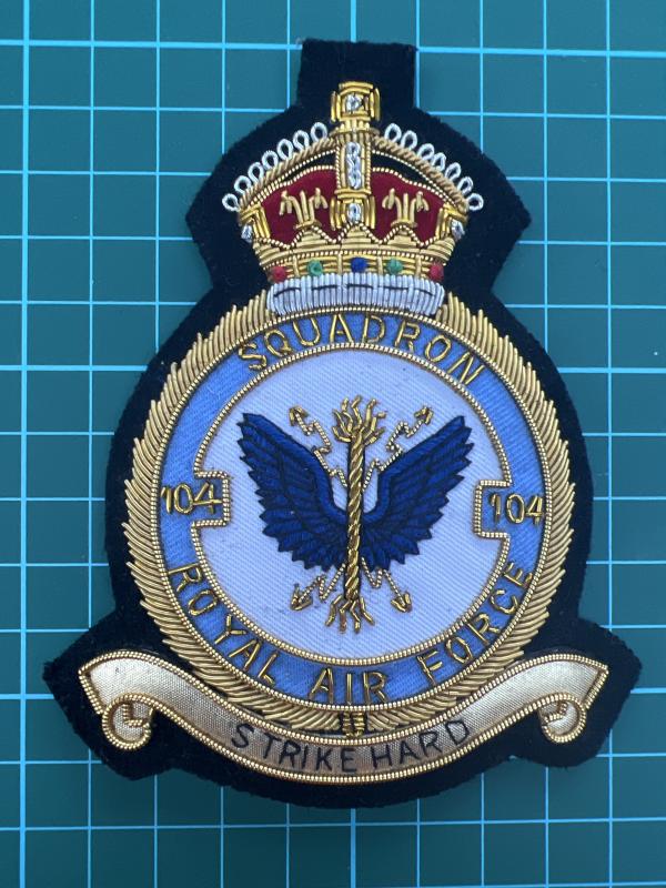 Royal Airforce 104 Squadron Strike Hard Kings Crown