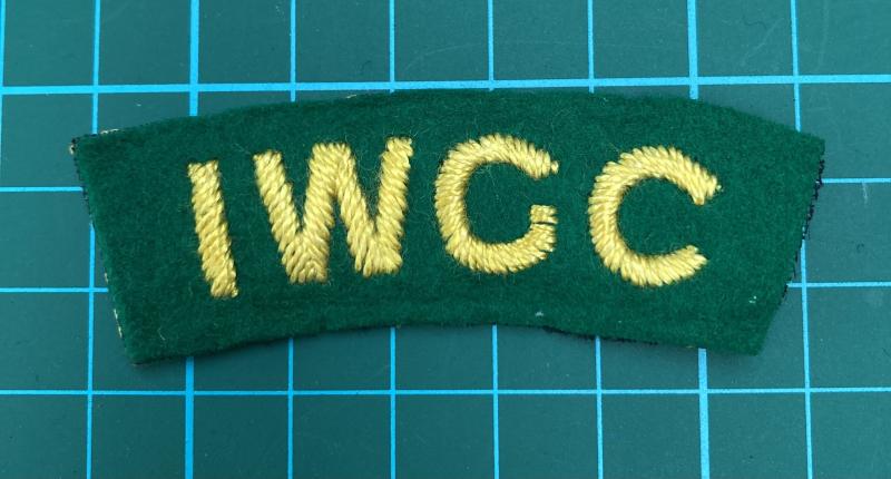 Imperial War Graves Commission Shoulder Title