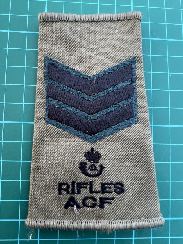 Rifles ACF Sergeants Rank Slide