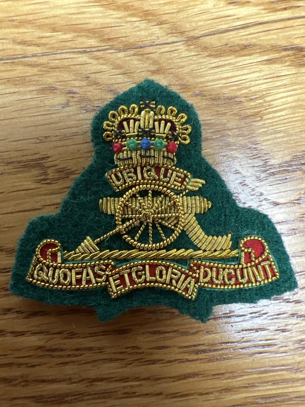 Commando Royal Artillery Officers Cap Badge