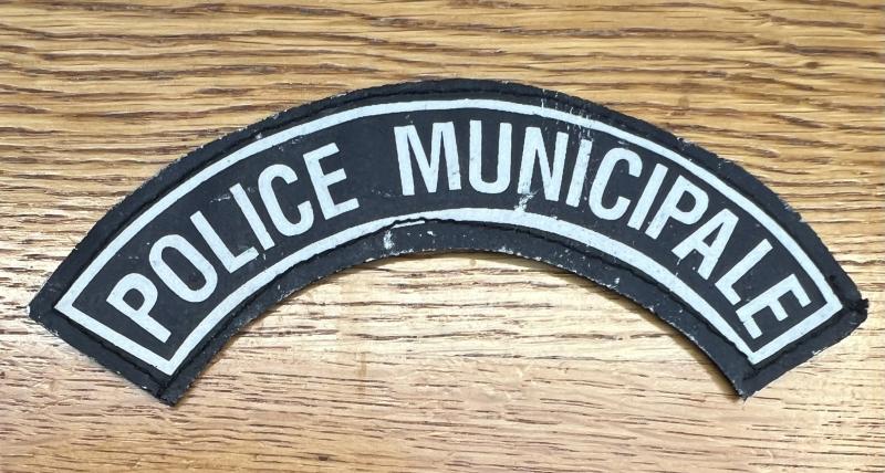 France Police Municipale Shoulder Title