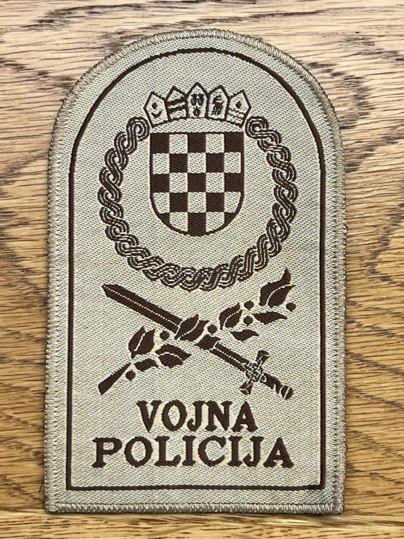 Croatia Vojna Policija Military Police Patch