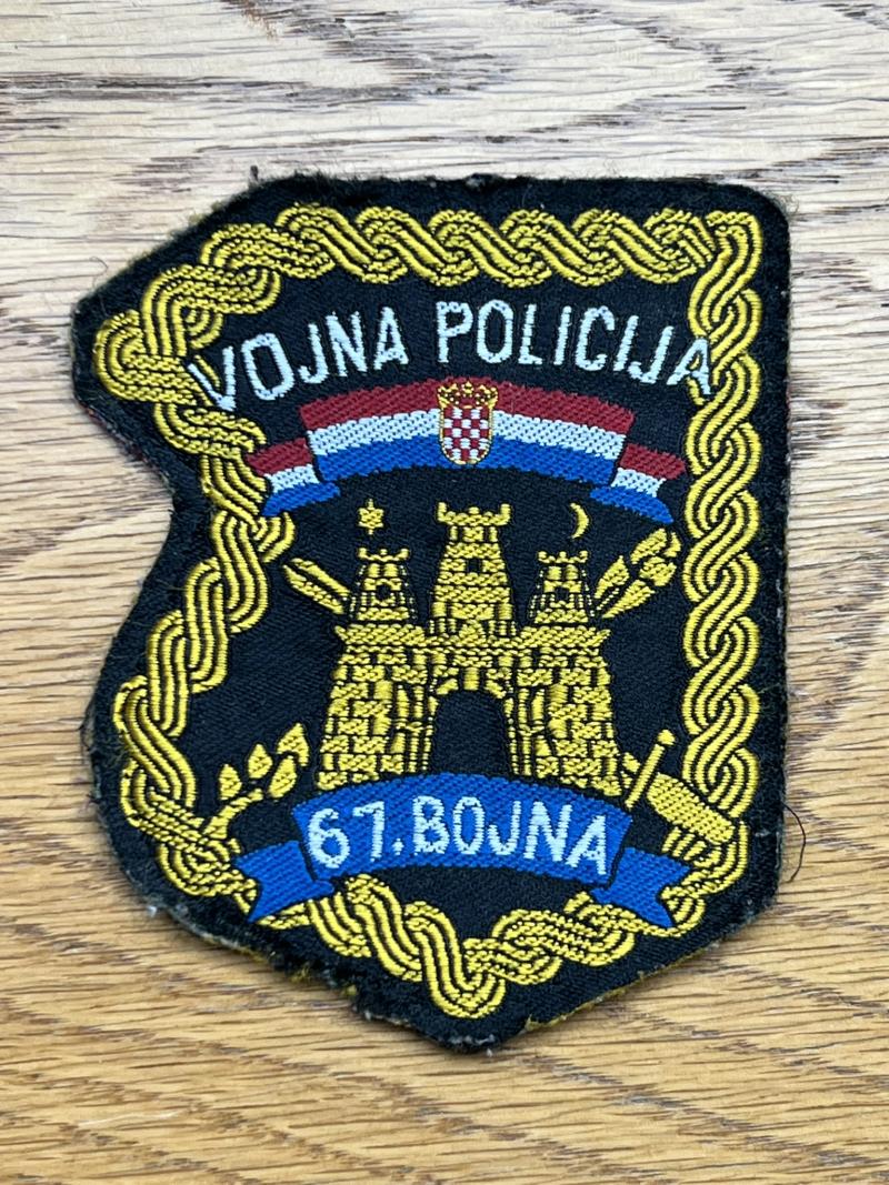 Croatia Vojna Policija Military Police Patch