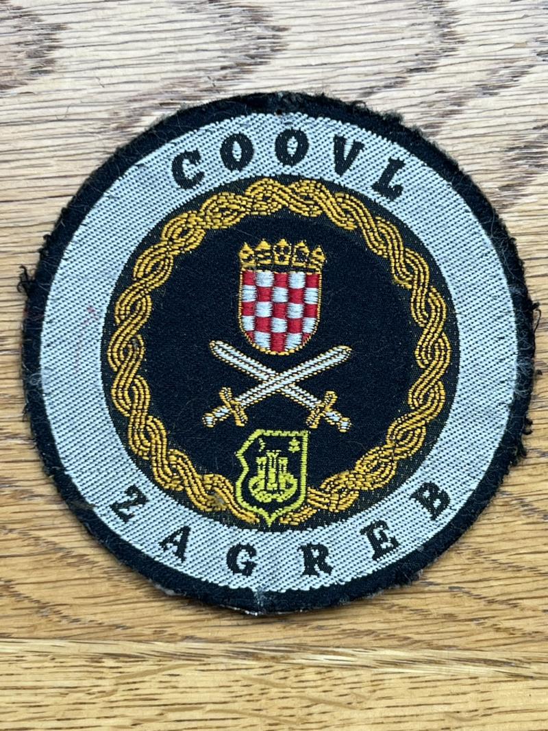 Croatia Croatian Centre For Training & Education of Soldiers   Patch