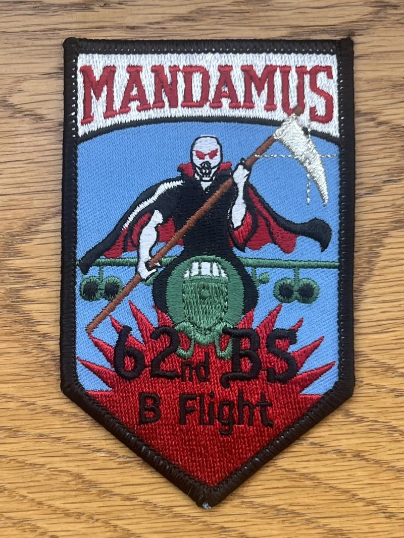 USAF 62nd BS B Flight Patch Mandamus