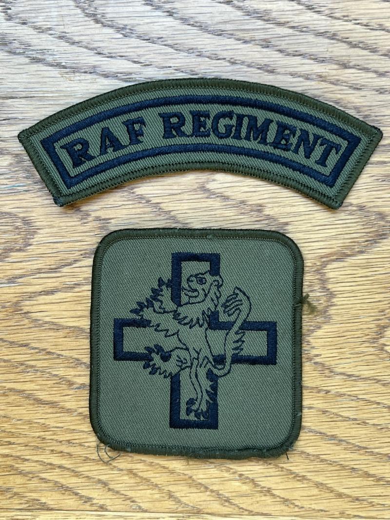 RAF Regiment 34 Squadron Patch and Shoulder Title