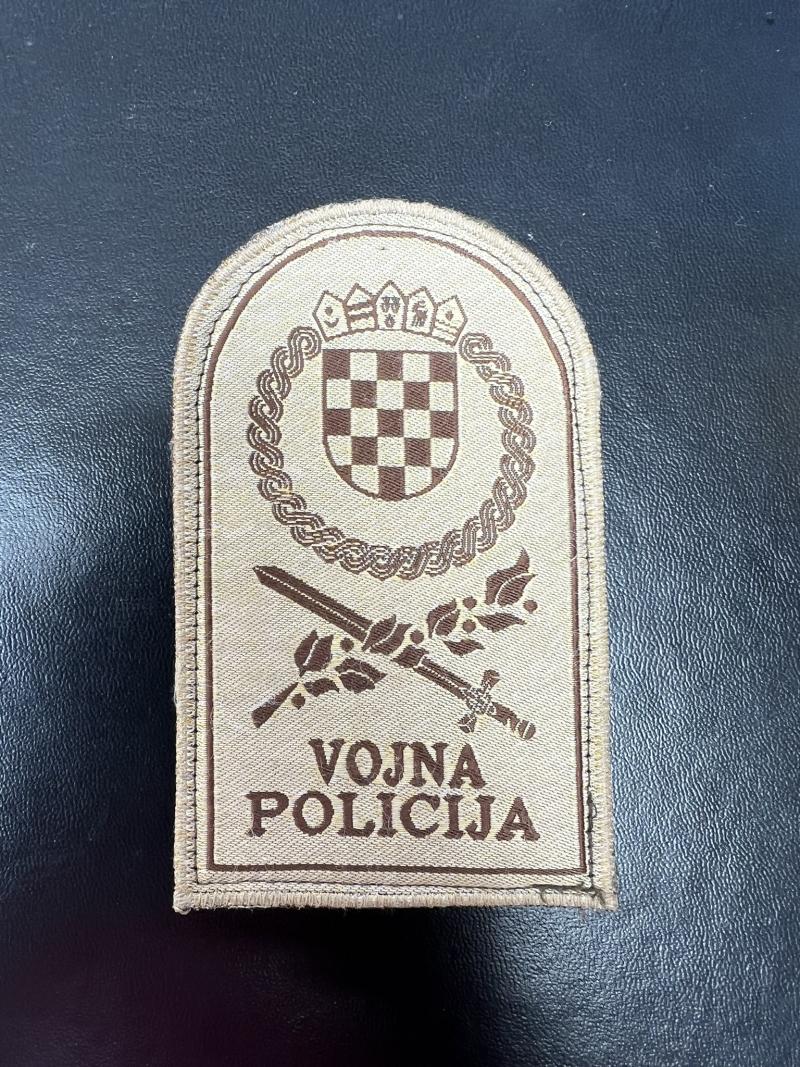 Croatia Vojna Policija Military Police Patch
