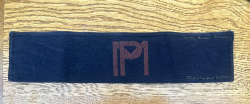 Belgium MP Red Printed On Navy Armband