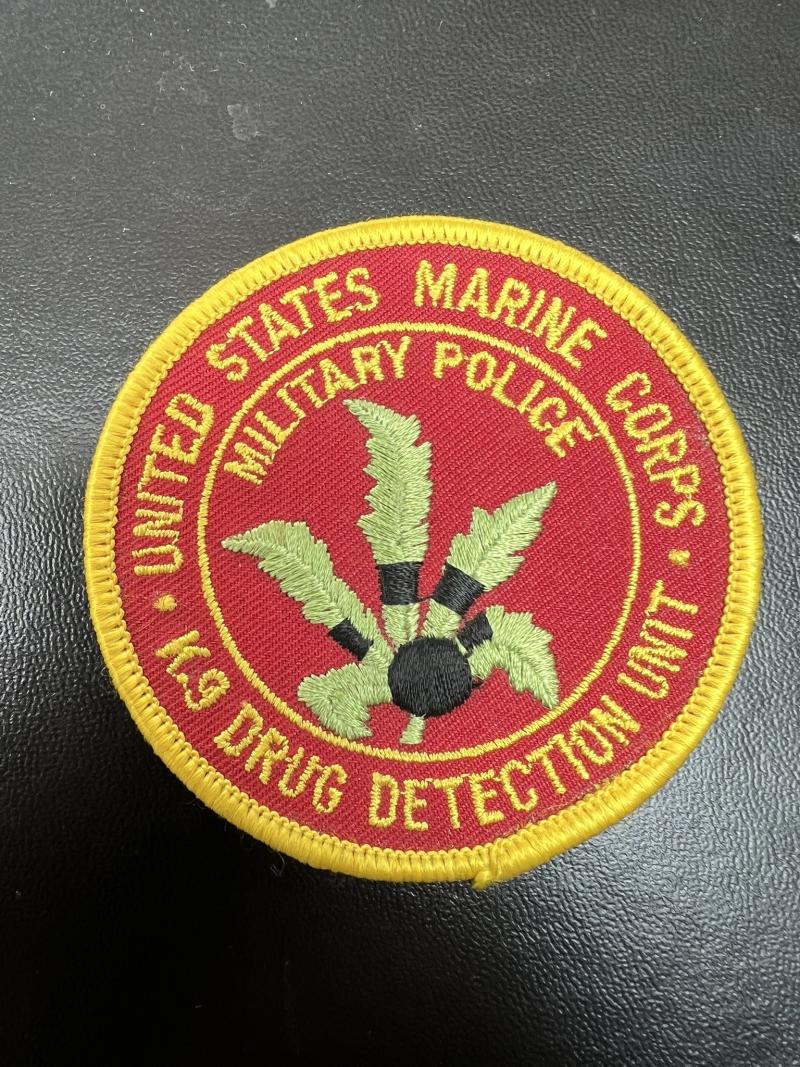 US Marine Corps Military Police K9 Drug Detection Unit