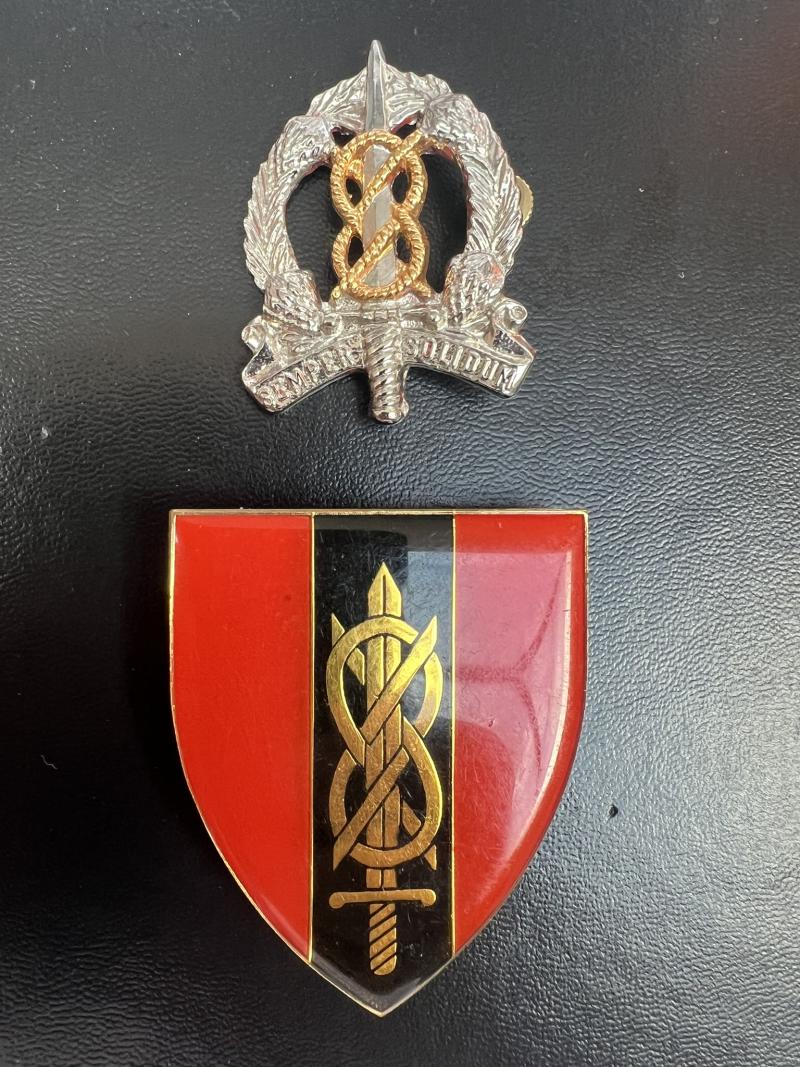 South African Army Provost School Cap Badge & Arm Flash