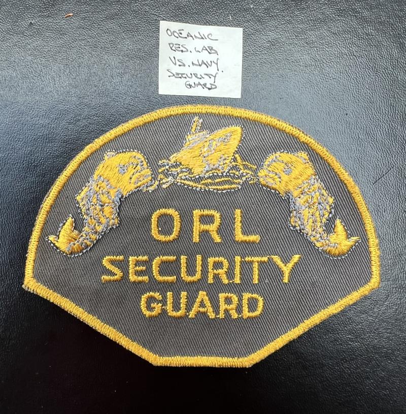 US Navy Security Guard Oceanic Reserve Lab