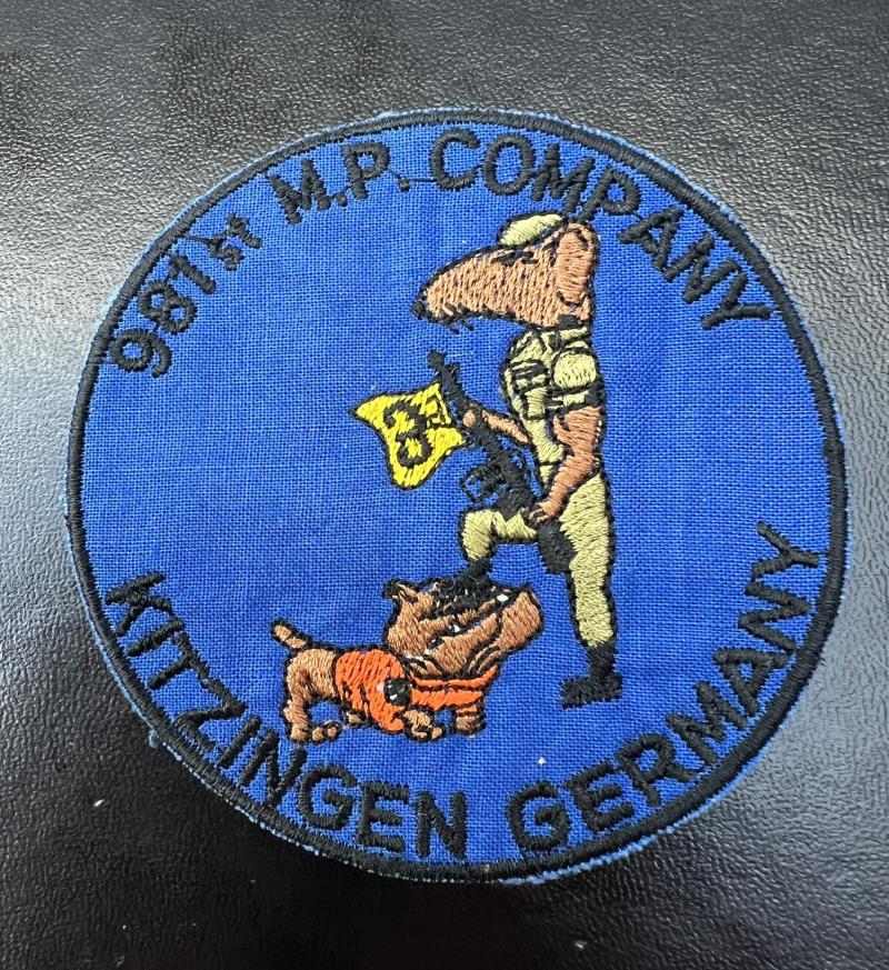 US 981st MP Company Kitzingen Germany