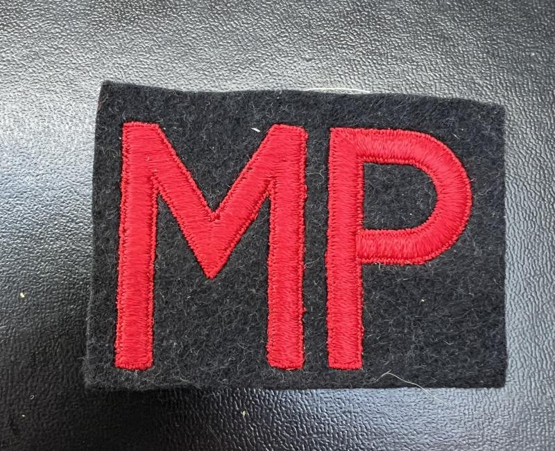 US MP Red on Black Old Patch King