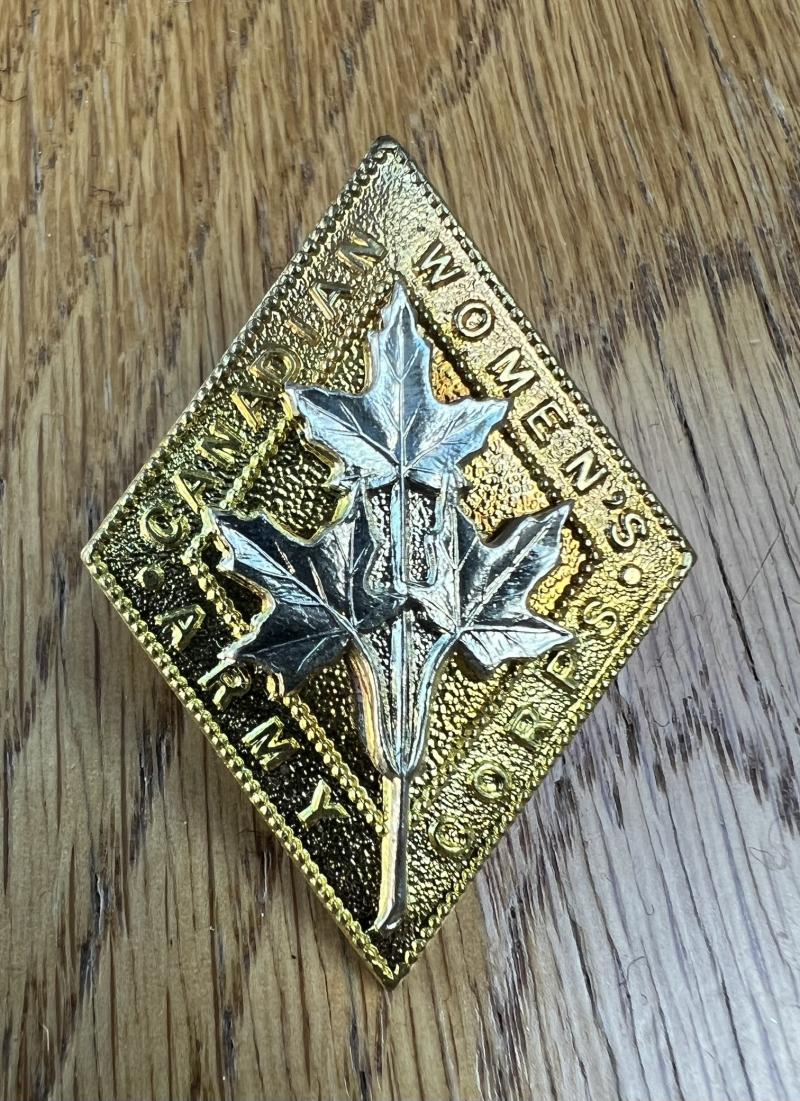 Canadian Women's Army Corps Cap Badge