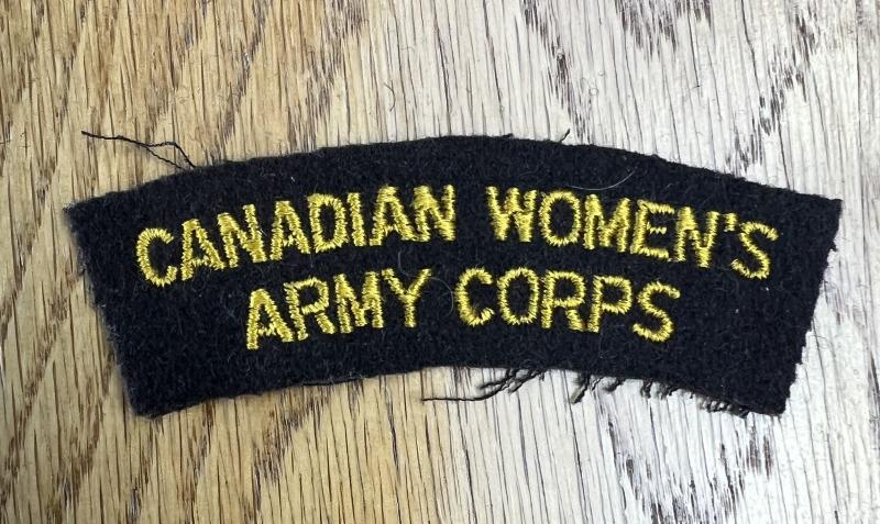 Canadian Women's Army Corps Shoulder Title