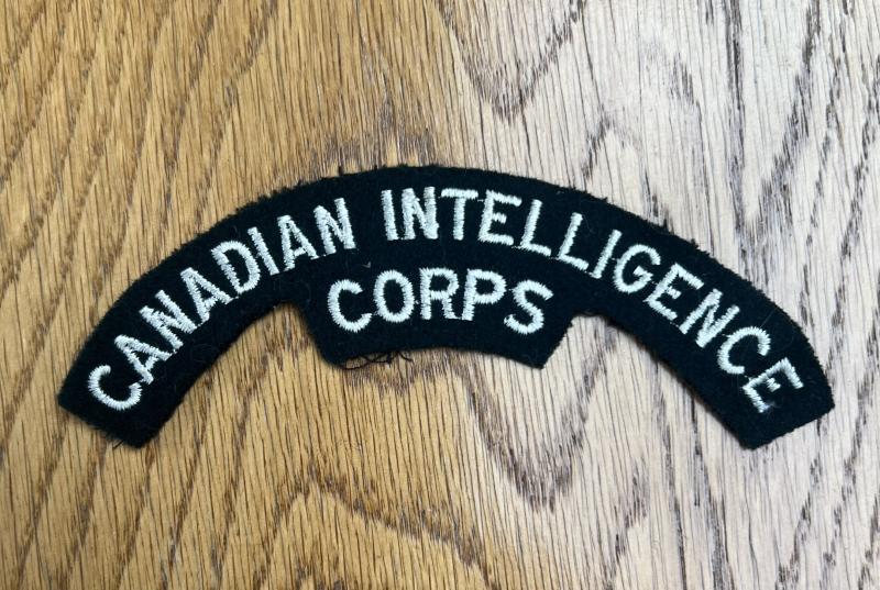 Canadian Intelligence Corps Shoulder Title