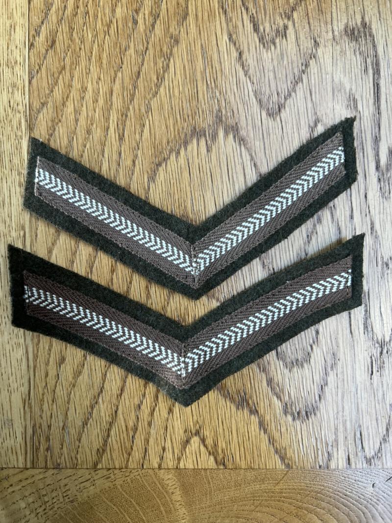 Canadian Army Original Lance Corporal Rank Stripes Pairs