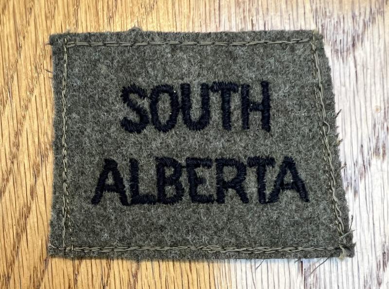 Canadian South Alberta Slip on Title WW2