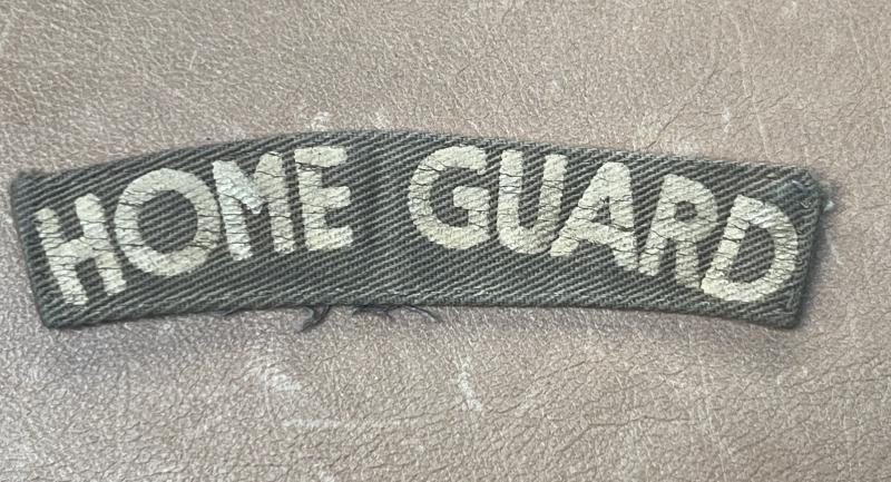WW2 Home Guard Printed Shoulder Title