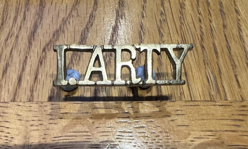 Indian Artillery Shoulder Title