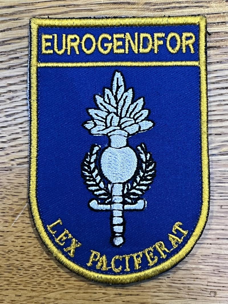 Eurogendfor Patch From Afghanistan