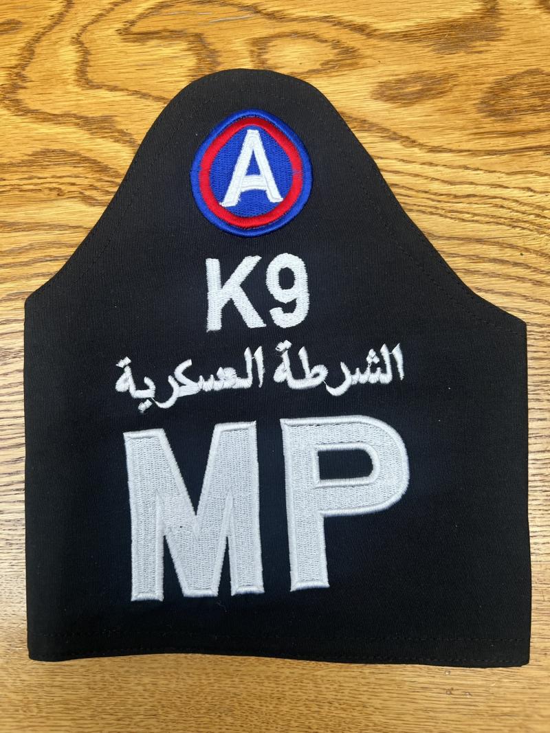 US 3rd Army K9 MP Theatre Made Brassard