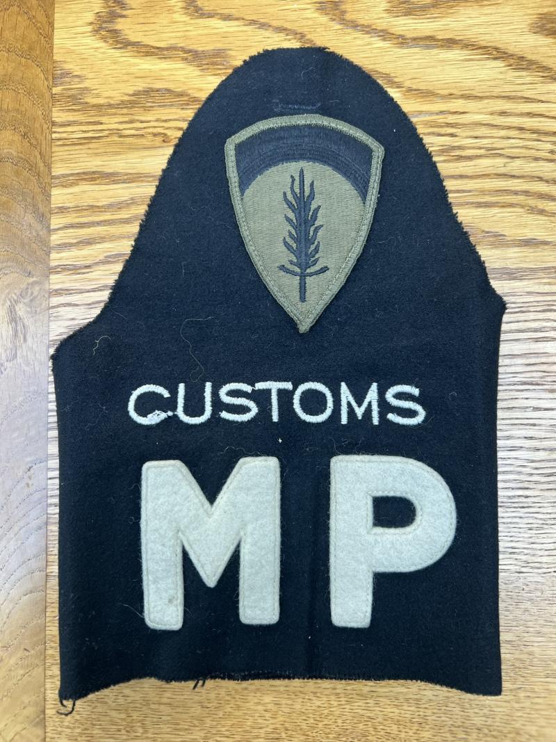 US Forces Europe Customs MP Brassard