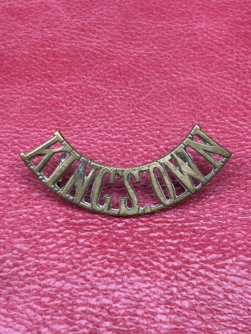 Kings Own Brass Shoulder Title