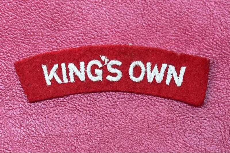 Kings Own Shoulder Title Paste Back