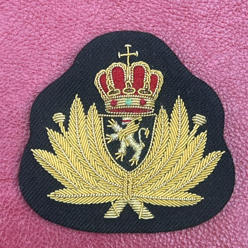 Belgium Officers Bullion Cap Badge