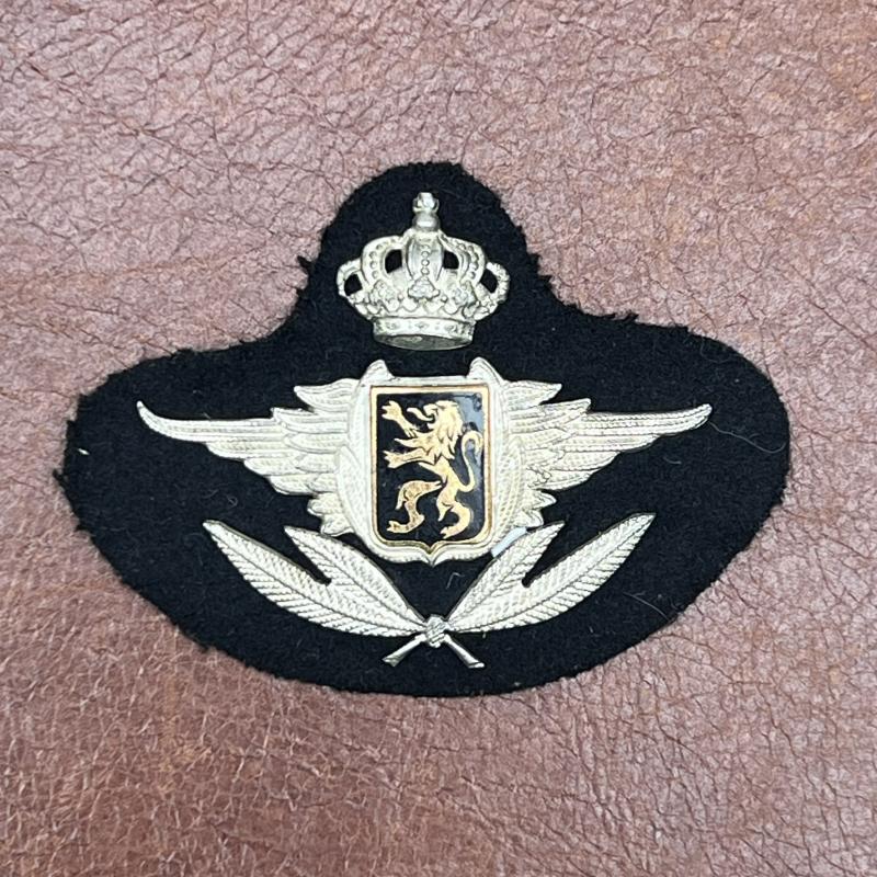 Belgium Air Force Officers Cap Badge