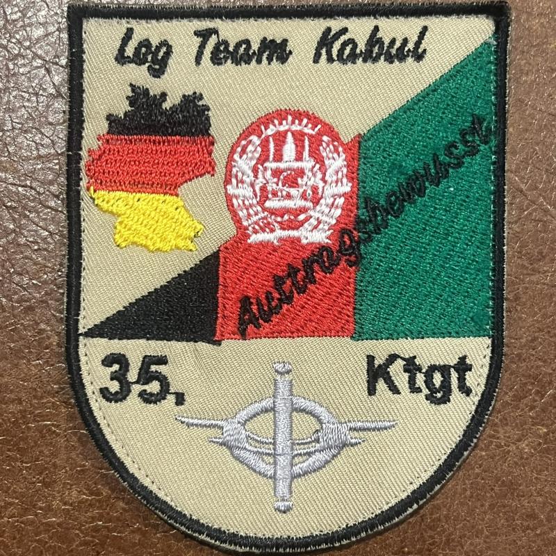 German Log Team Kabul Patch Afghanistan