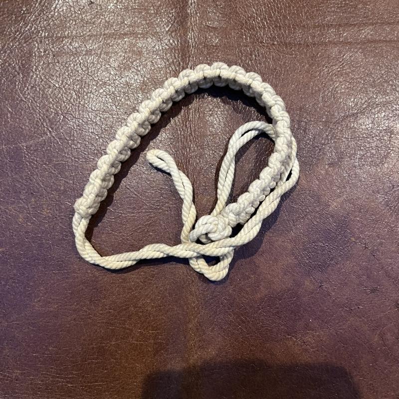 Israel White Military Police Lanyard