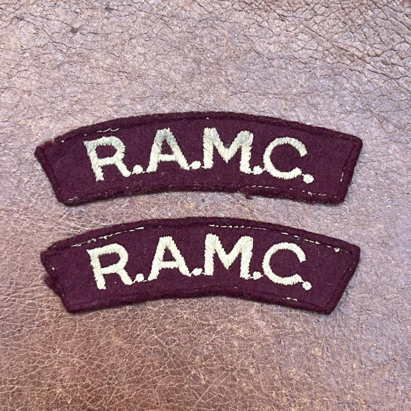 Royal Army Medical Corps Shoulder Titles RAMC WW2