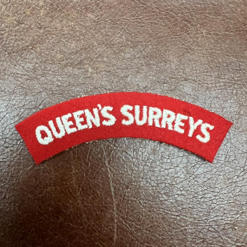Queen's Surreys Shoulder Title